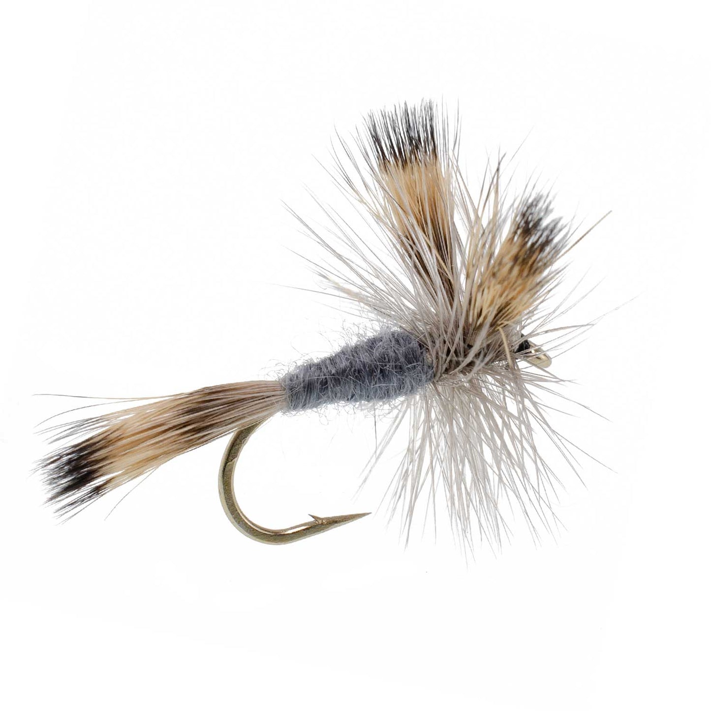 3 Pack Gray Wulff Classic Trout Dry Flies Hook Size 8