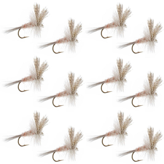 Light Hendrickson Classic Dry Fly - 12 Flies Size 18