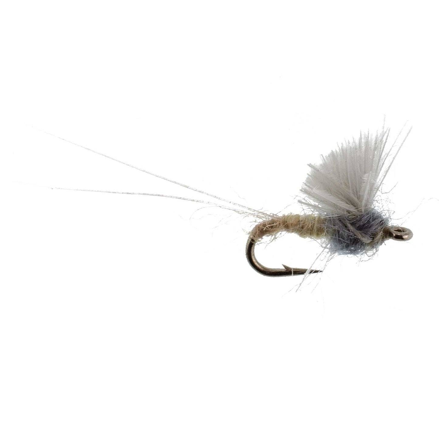 3 Pack RS2 Gray Emerger Midge - Hook Size 22