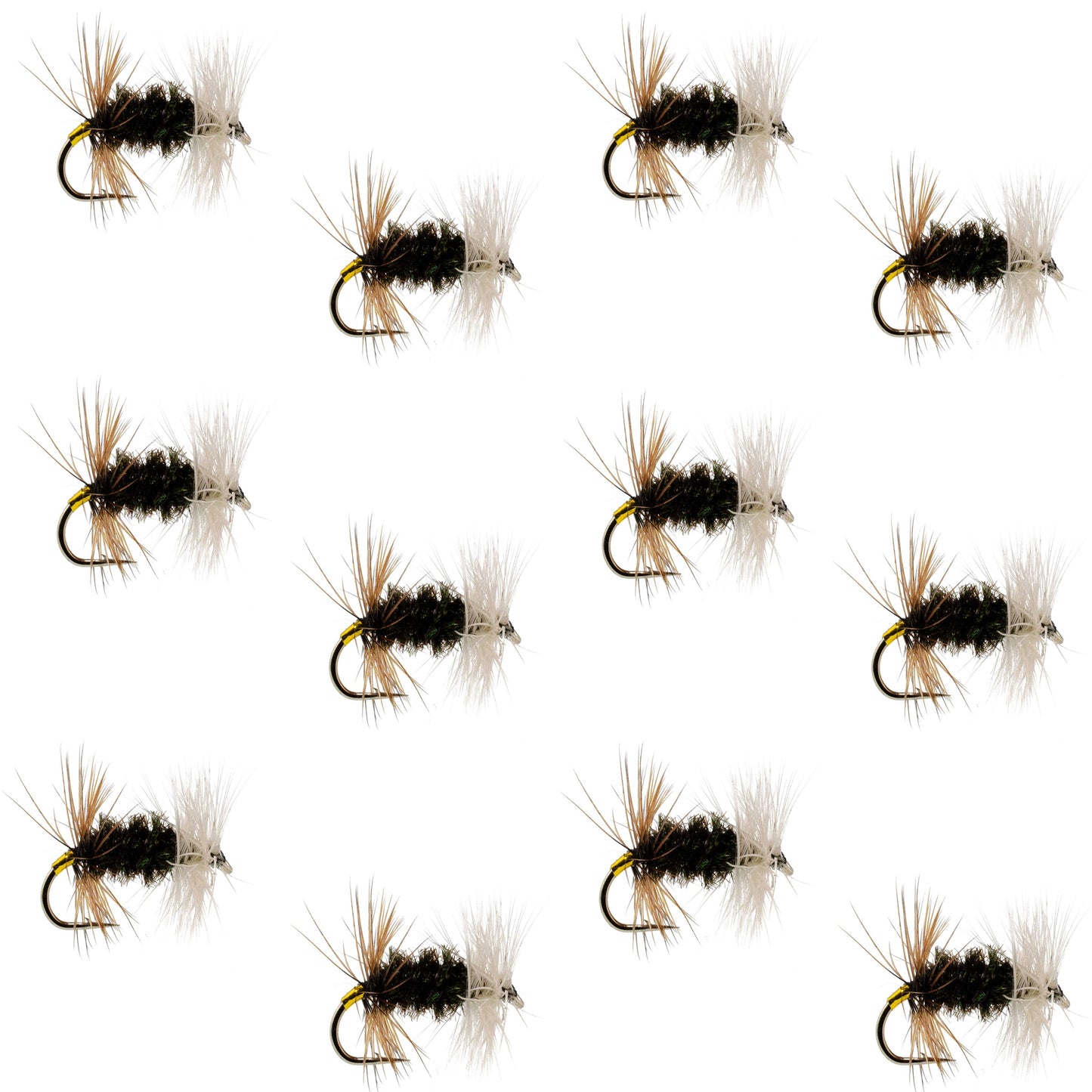 Renegade Classic Trout Dry Fly 12 Flies Hook Size 16