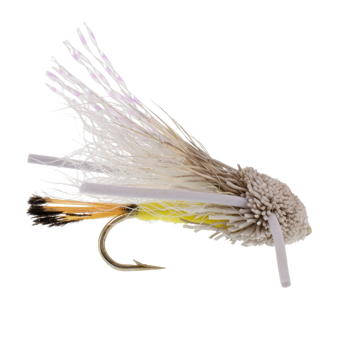 3 Pack Turcks Tarantula Yellow Terrestrial Dry Fly - Size 12