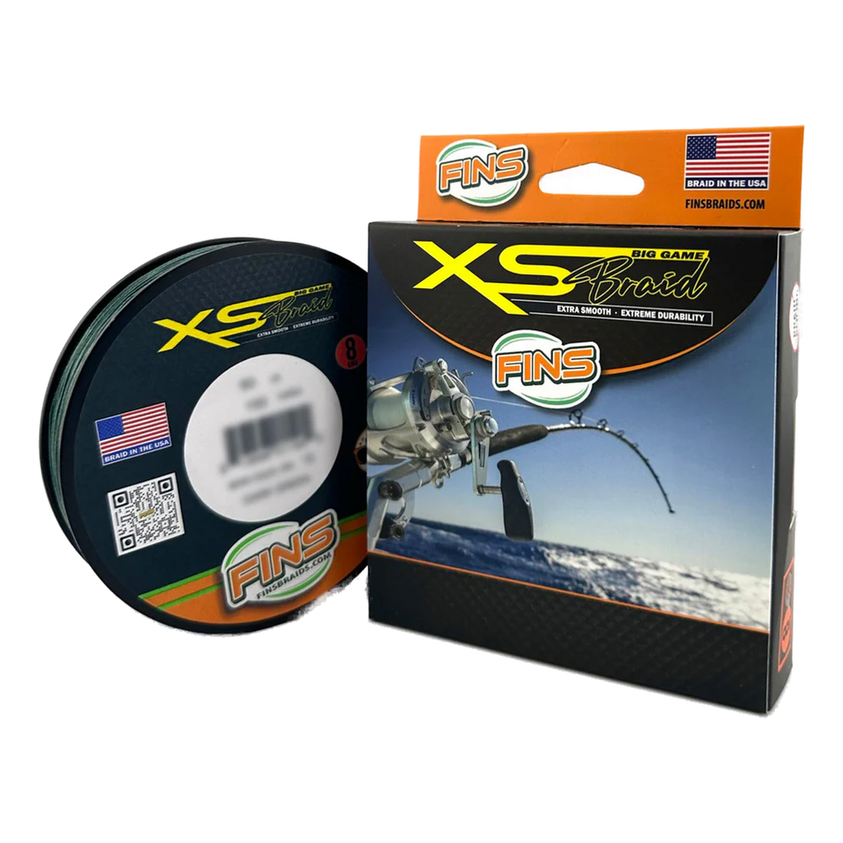 FINS XS Big Game Fishing Braid (60-200 lb.)