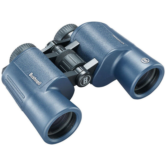 Bushnell 10x42 H2O Waterproof Porro Prism Binoculars (Blue) - The Online Fishing Store