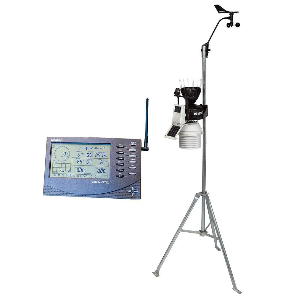 Davis Vantage Pro2 Wireless w/24 - Hour Fan Aspirated Radiation Shield - Includes - The Online Fishing Store