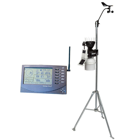 Davis Vantage Pro2 Wireless w/24 - Hour Fan Aspirated Radiation Shield - Includes - The Online Fishing Store