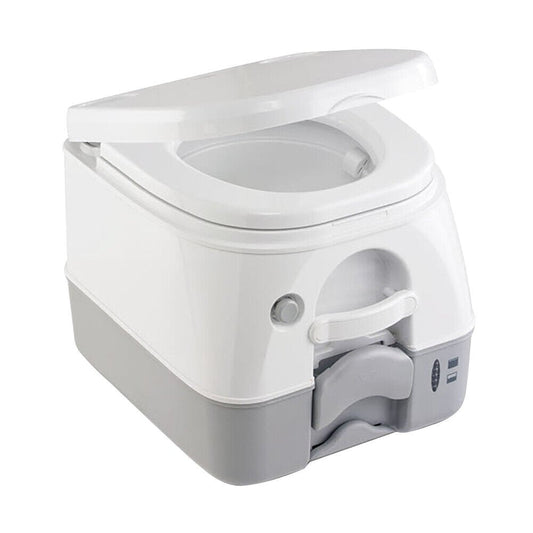Dometic 974 Portable Toilet w/Mounting Brackets - 2.6 Gallon - Grey - The Online Fishing Store