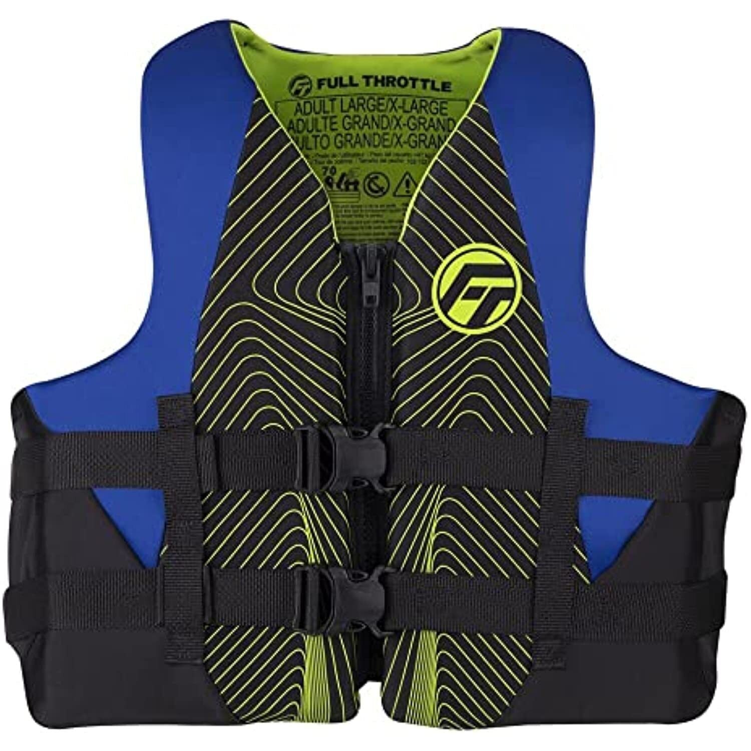 Full Throttle Adult Rapid - Dry Life Jacket S M Blue - The Online Fishing Store