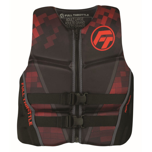 Full Throttle Mens Rapid - Dry Flex - Back Life Jacket XL Red - The Online Fishing Store