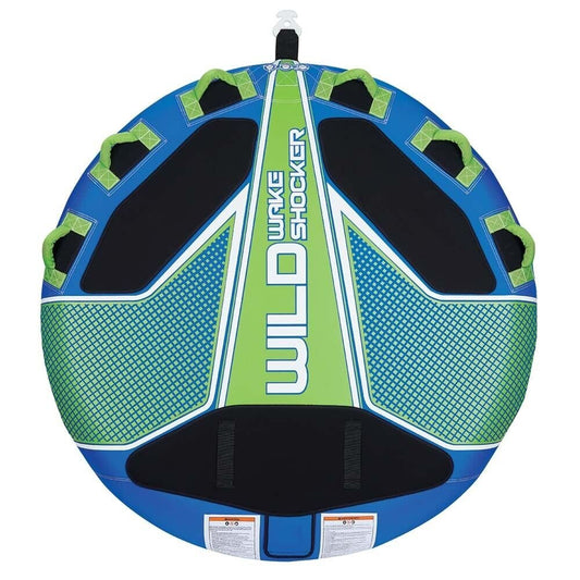 Full Throttle Wild Wake Shocker Towable Tube - 3 Rider - Blue - The Online Fishing Store