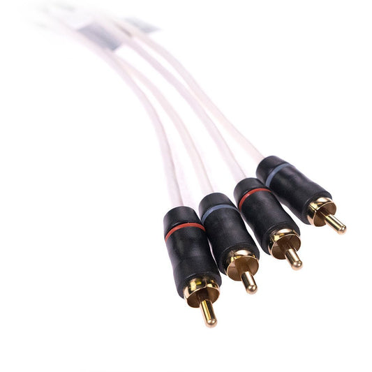 FUSION Performance RCA Cable - 4 Channel - 12' - The Online Fishing Store