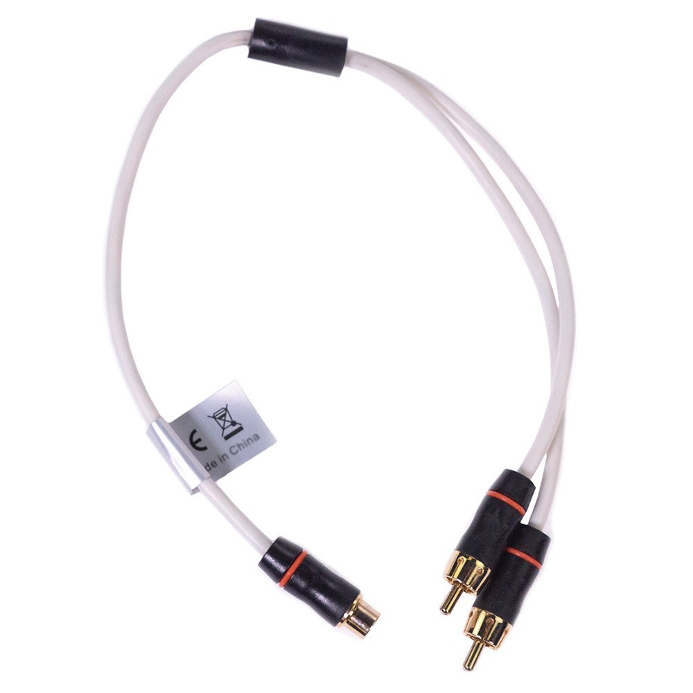 FUSION Performance RCA Cable Splitter - 1 Female to 2 Male - .9' - The Online Fishing Store