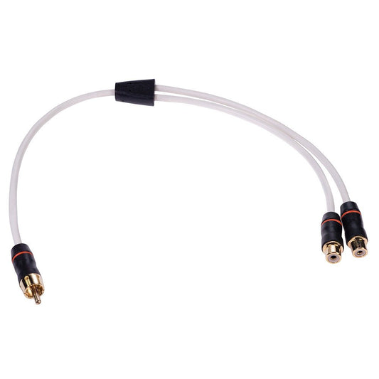 FUSION Performance RCA Cable Splitter - 1 Male to 2 Female - .9' - The Online Fishing Store