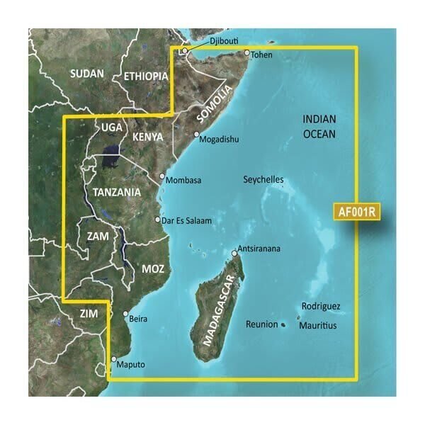 Garmin BlueChart® g3 HD - HXAF001R - Eastern Africa - microSD™/SD™ - The Online Fishing Store