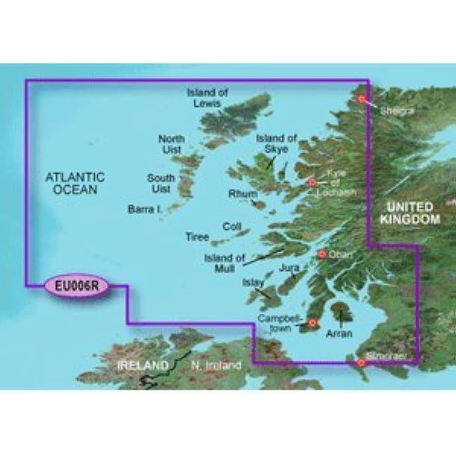 Garmin BlueChart® g3 HD - HXEU006R - Scotland West Coast - The Online Fishing Store