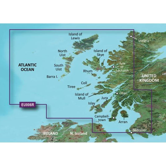 Garmin BlueChart® g3 HD - HXEU006R - Scotland West Coast - The Online Fishing Store