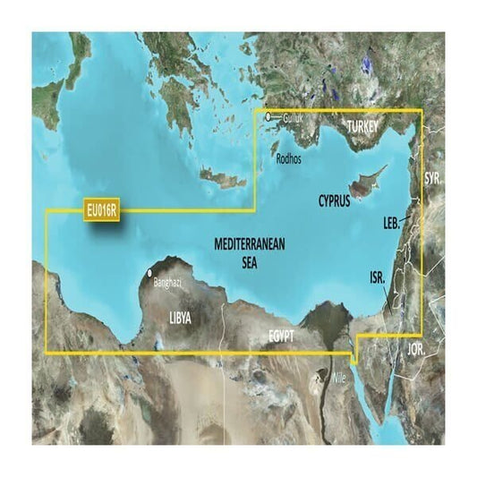 Garmin BlueChart® g3 HD - HXEU016R - Mediterranean Southeast - microSD™/SD™ - The Online Fishing Store
