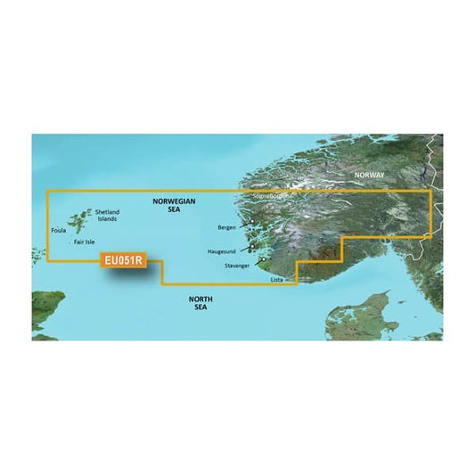 Garmin BlueChart® g3 HD - HXEU051R - Lista - Sognefjorden - microSD™/SD™ - The Online Fishing Store
