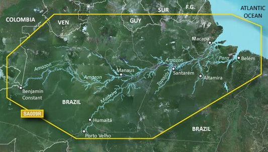 Garmin BlueChart® g3 HD - HXSA009R - Amazon River - microSD™/SD™ - The Online Fishing Store