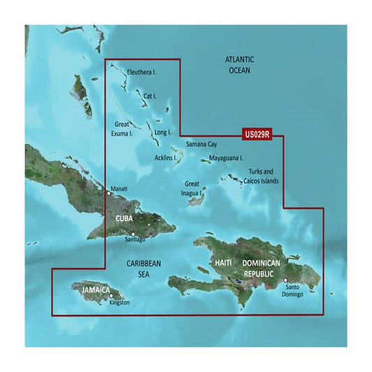 Garmin BlueChart® g3 HD - HXUS029R - Southern Bahamas - microSD™/SD™ - The Online Fishing Store
