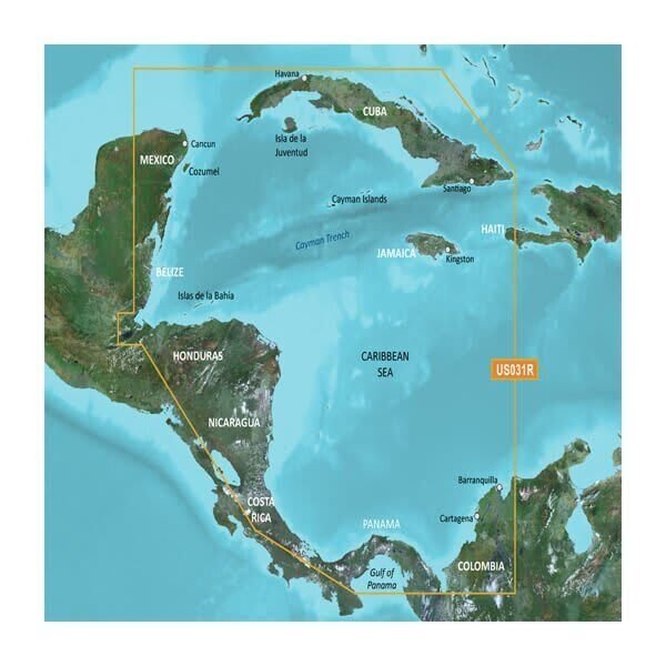 Garmin BlueChart® g3 HD - HXUS031R - Southwest Caribbean - microSD™/SD™ - The Online Fishing Store