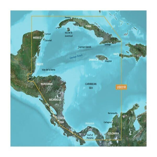 Garmin BlueChart® g3 HD - HXUS031R - Southwest Caribbean - microSD™/SD™ - The Online Fishing Store