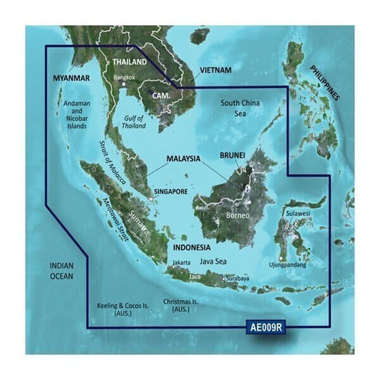Garmin BlueChart® g3 HD Singapore / Malaysia / Indonesia - microSD™ / SD™ - The Online Fishing Store