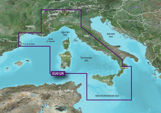 Garmin BlueChart® g3 Vision® HD - 7 - Italy, West Coast - microSD™/SD™ - The Online Fishing Store