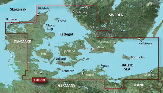 Garmin BlueChart® g3 Vision® HD Denmark East & Sweden Southeast - microSD™/SD™ - The Online Fishing Store