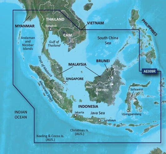 Garmin BlueChart® g3 Vision® HD - VAE009R - Sin/Mal/Indonesia - microSD™/SD™ - The Online Fishing Store
