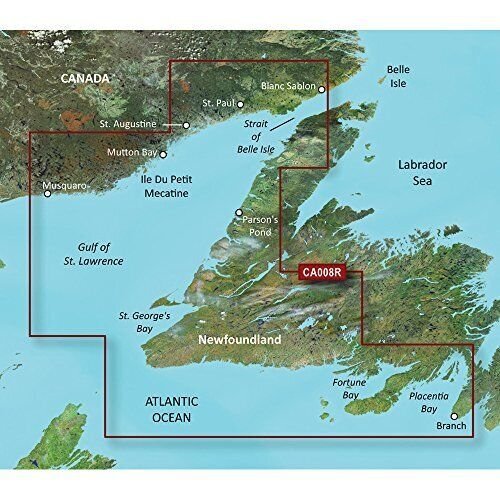 Garmin BlueChart® g3 Vision® HD - VCA008R - Newfoundland West - microSD™/SD™ - The Online Fishing Store