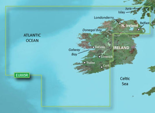 Garmin BlueChart® g3 Vision® HD - VEU005R - Ireland, West Coast - microSD™SD™ - The Online Fishing Store