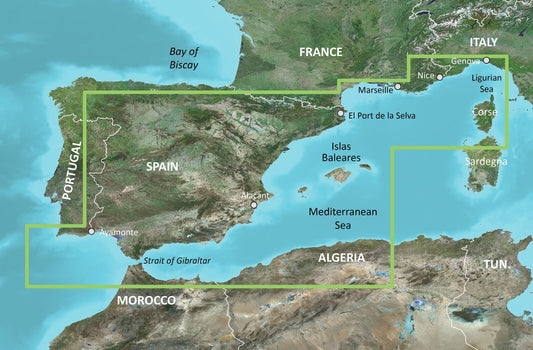 Garmin BlueChart® g3 Vision® HD - VEU010R - Spain, Mediterranean Coast - The Online Fishing Store