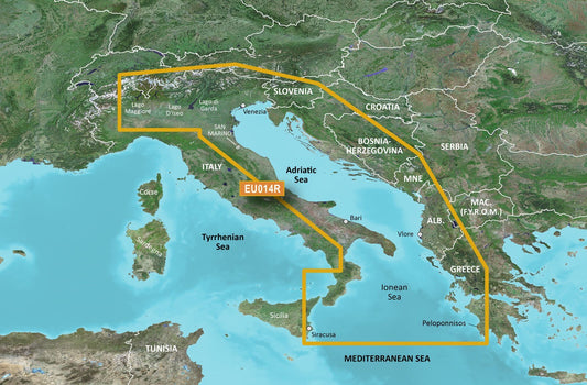 Garmin BlueChart® g3 Vision® HD - VEU014R - Italy, Adriatic Sea - microSD™/SD™ - The Online Fishing Store