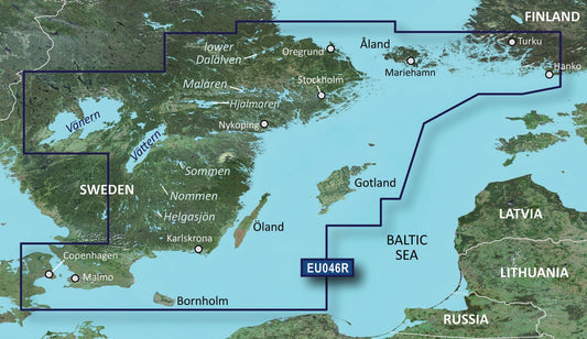 Garmin BlueChart® g3 Vision® HD - VEU046R - Öregrund, Åland to Malmö - The Online Fishing Store
