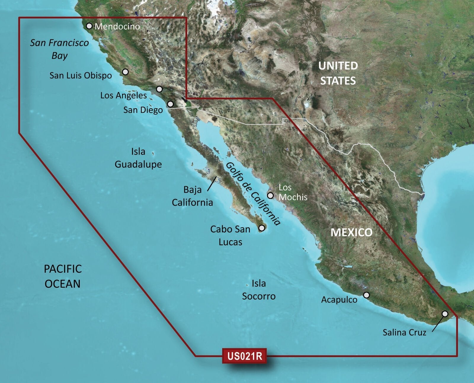 Garmin BlueChart® g3 Vision® HD - VUS021R - California - Mexico - microSD™/SD™ - The Online Fishing Store