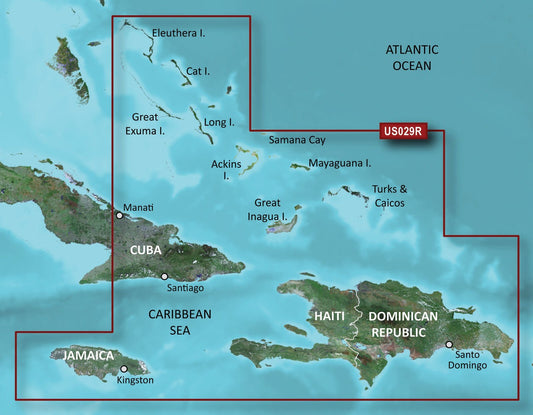 Garmin BlueChart® g3 Vision® HD - VUS029R - Southern Bahamas - microSD™/SD™ - The Online Fishing Store