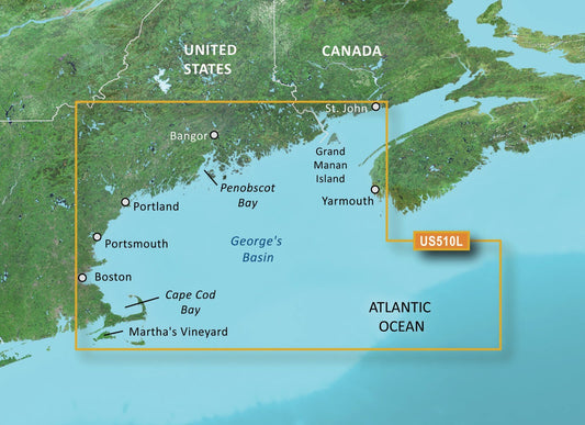 Garmin BlueChart® g3 Vision® HD - VUS510L - St. John - Cape Cod - microSD™/SD™ - The Online Fishing Store