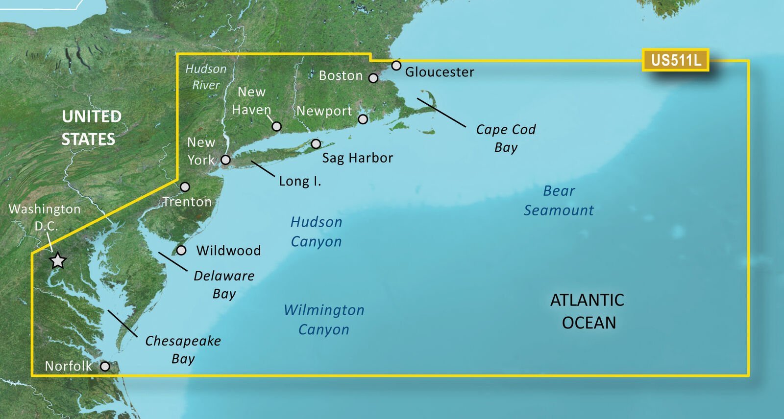 Garmin BlueChart® g3 Vision® HD - VUS511L - Boston - Norfolk - microSD™/SD™ - The Online Fishing Store