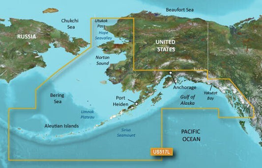 Garmin BlueChart® g3 Vision® HD - VUS517L - Alaska South - microSD™/SD™ - The Online Fishing Store