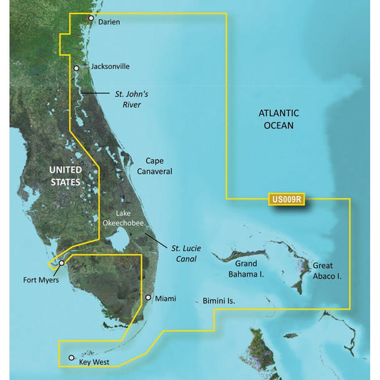 Garmin Charts 3930365 Garmin Bluechart G2 Vision Hd - Vus009r - Jacksonville - The Online Fishing Store