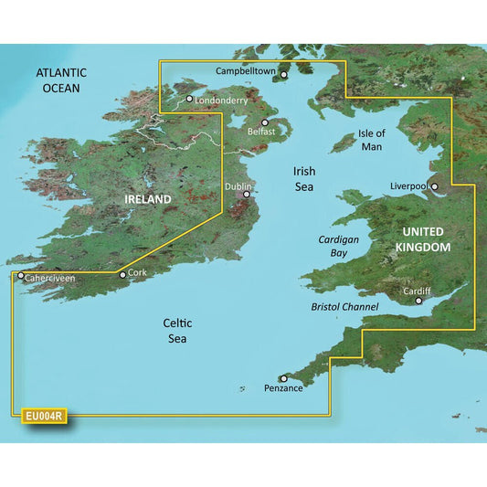 Garmin Charts 4665262 Garmin Bluechart G2 Hd - Hxeu004r - Irish Sea - Microsd/sd - The Online Fishing Store