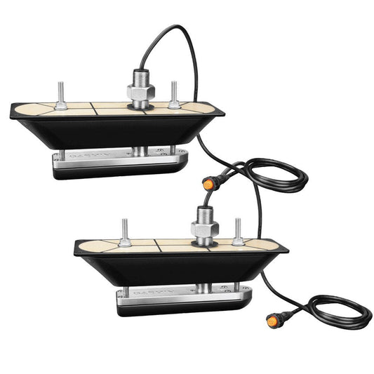 Garmin GT30 - THP SS Thru - Hull Pair DownVü/SideVü Scanning Transducer w/Temp f/Hull Deadrises 5° - 25° - The Online Fishing Store