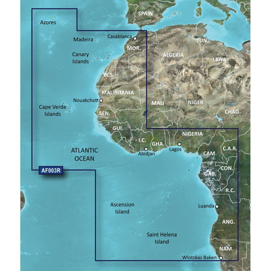 Garmin HXAF003R, Western Africa - The Online Fishing Store
