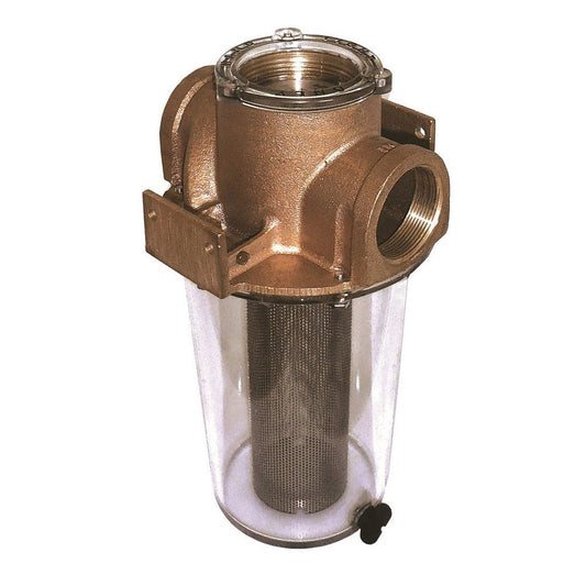 GROCO ARG - 1000 Series 1" Raw Water Strainer w/Stainless Steel Basket - The Online Fishing Store