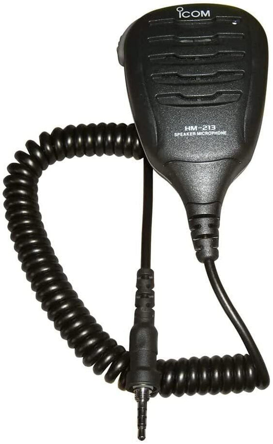 ICOM HM - 213 Waterproof Floating Speaker/Microphone, Black, One Size - The Online Fishing Store