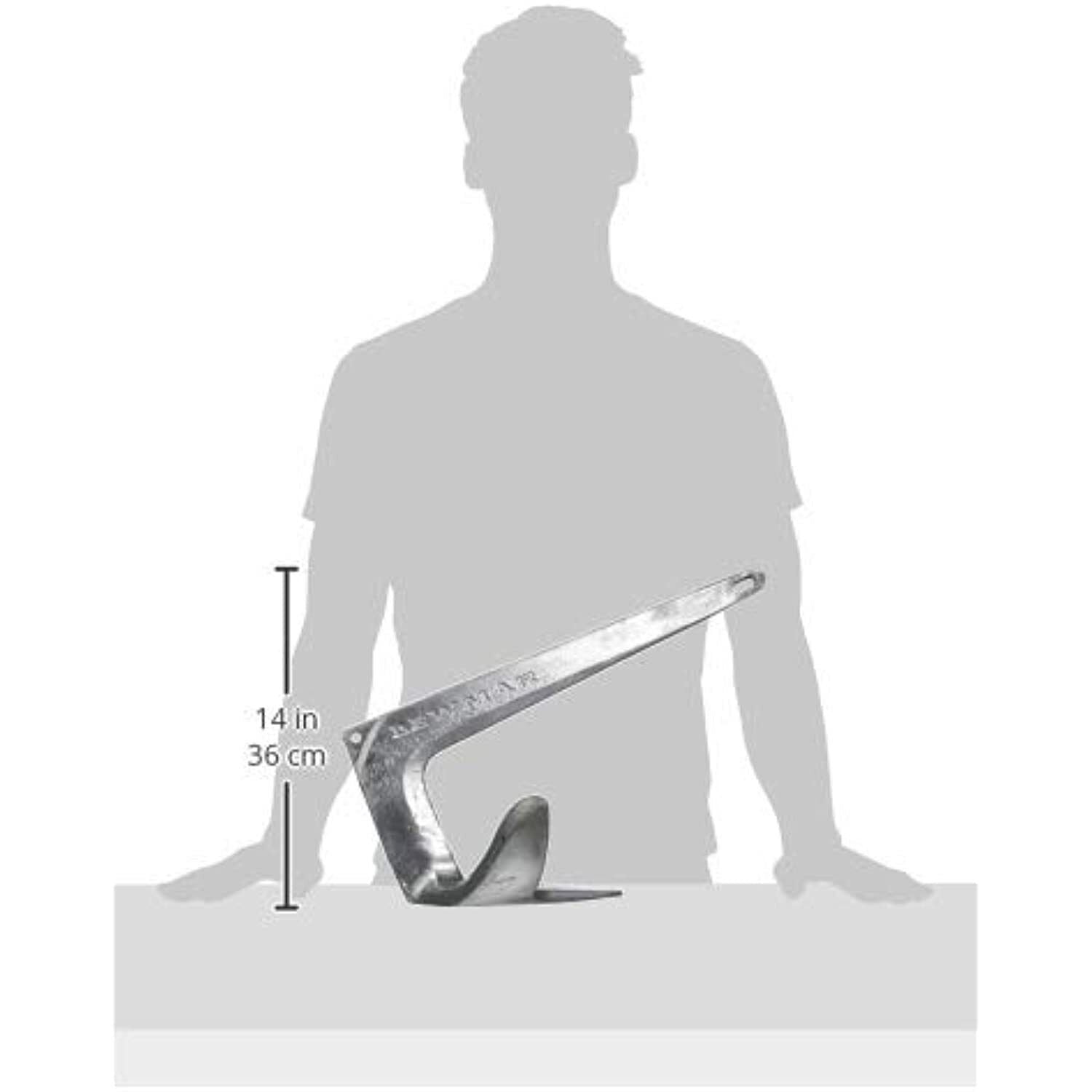 Lewmar Galvanized Claw Anchor 22 Lbs/10kg for Boats 38' - 44' - The Online Fishing Store