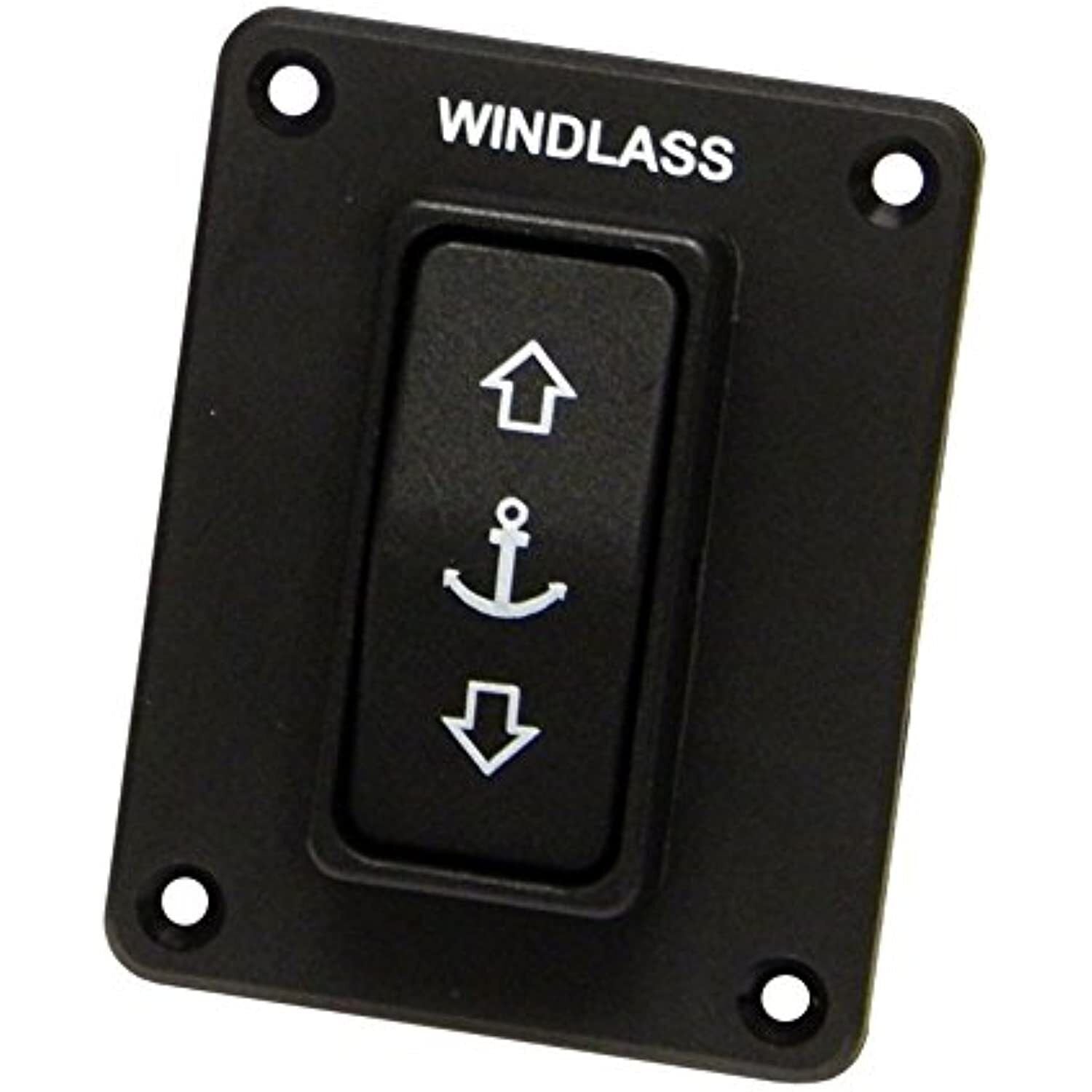 Lewmar Guarded Rocker Switch, Black, One Size - The Online Fishing Store