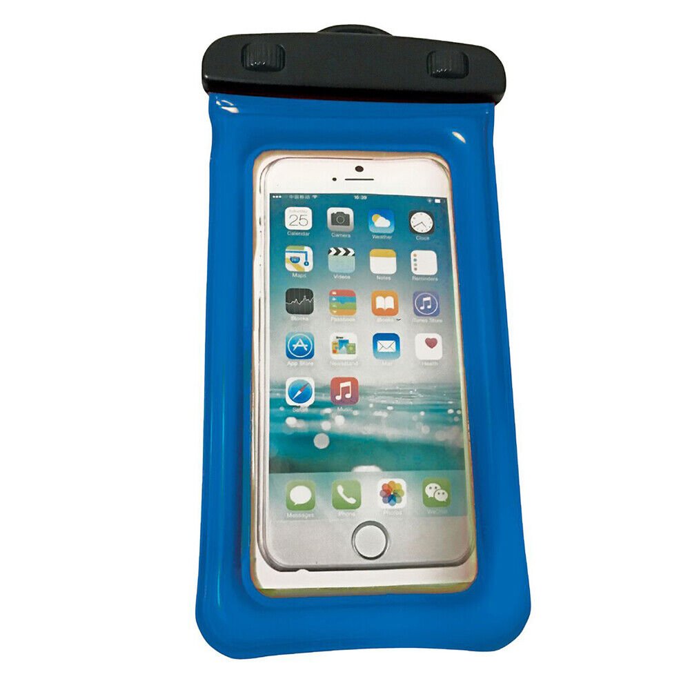 WOW Watersports H2O Proof Phone Holder - Blue 4" x 8