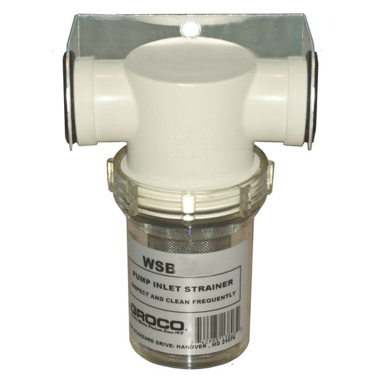 GROCO 1" Fresh Water Strainer w/Plastic Basket Boat Plumbing