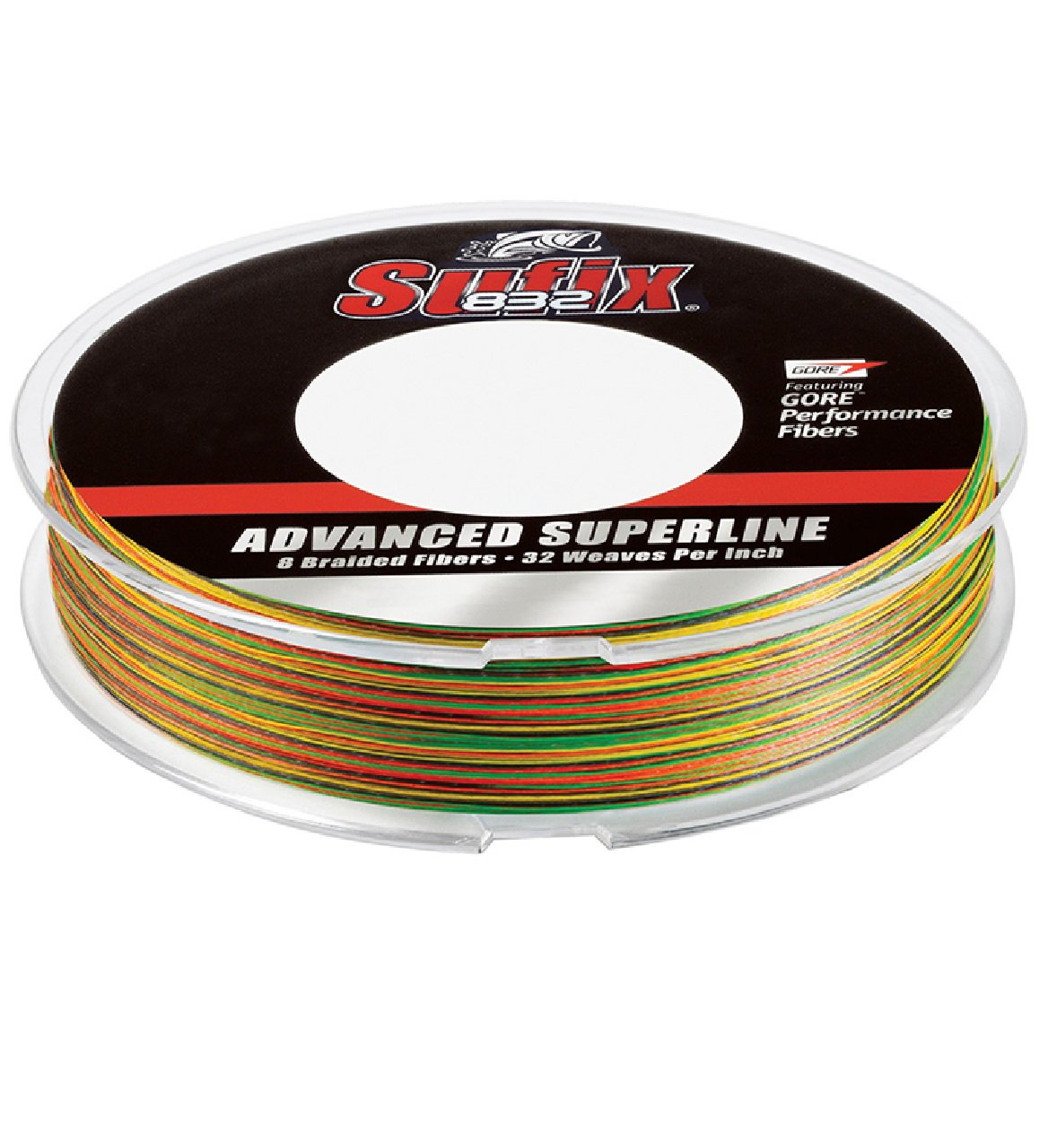 Sufix 832 Braid Fishing Line-15LB Fire Tiger-300 Yards